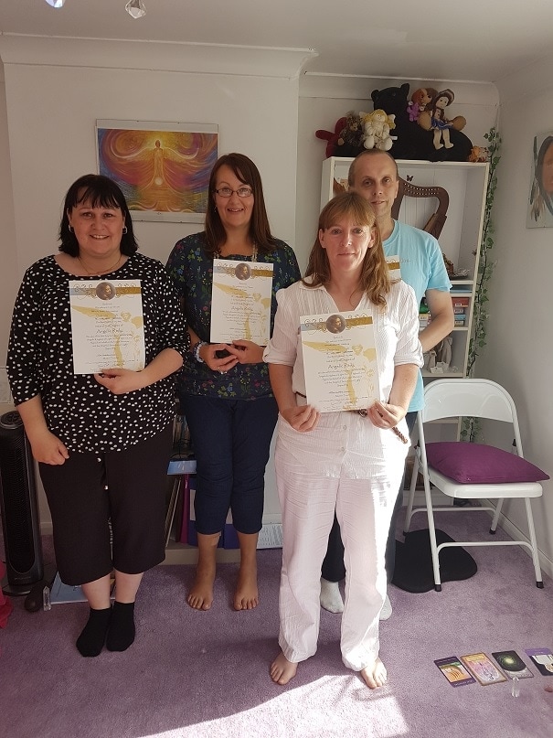 Official Angelic Reiki certificate awarded in UK training