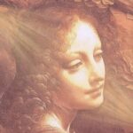 Leonardo Da Vinci angel head reversed as in Angelic Reiki symbolising divine energy and spiritual healing