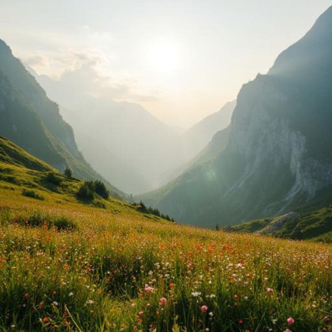 Image of mountains and pathway